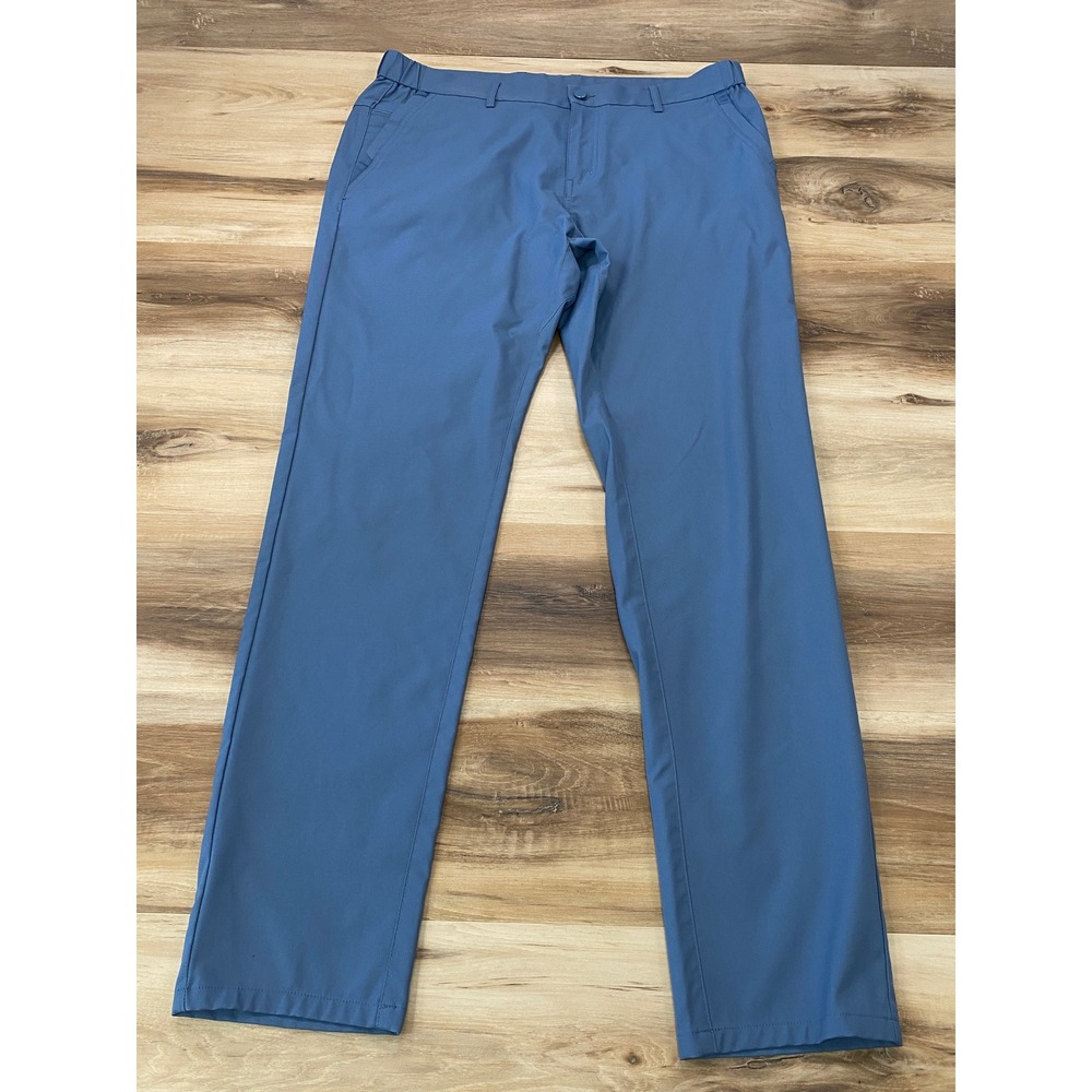 Jack Archer Jetsetter Pants 35x34 Slim Fit Performance Chino Bering Sea Blue